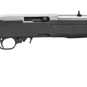 Side view of a modern sporting rifle.