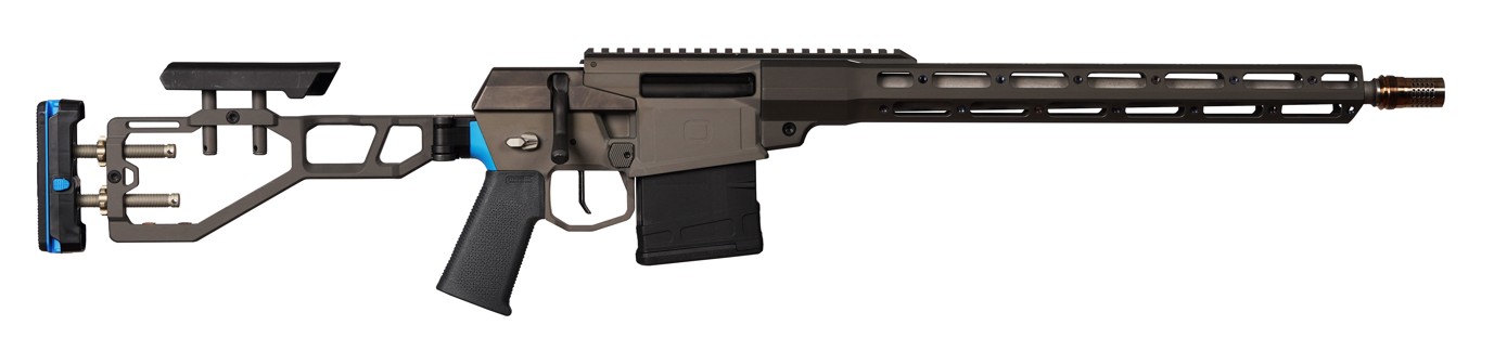 Q THE FIX 308 WIN 16IN BARREL 10RD 1 IN 10 TWIST RIFLE WITH BOTTLE ROCKET BLUE ACCENTS CA COMPLIANT FIX-308-16IN-BLU-BR