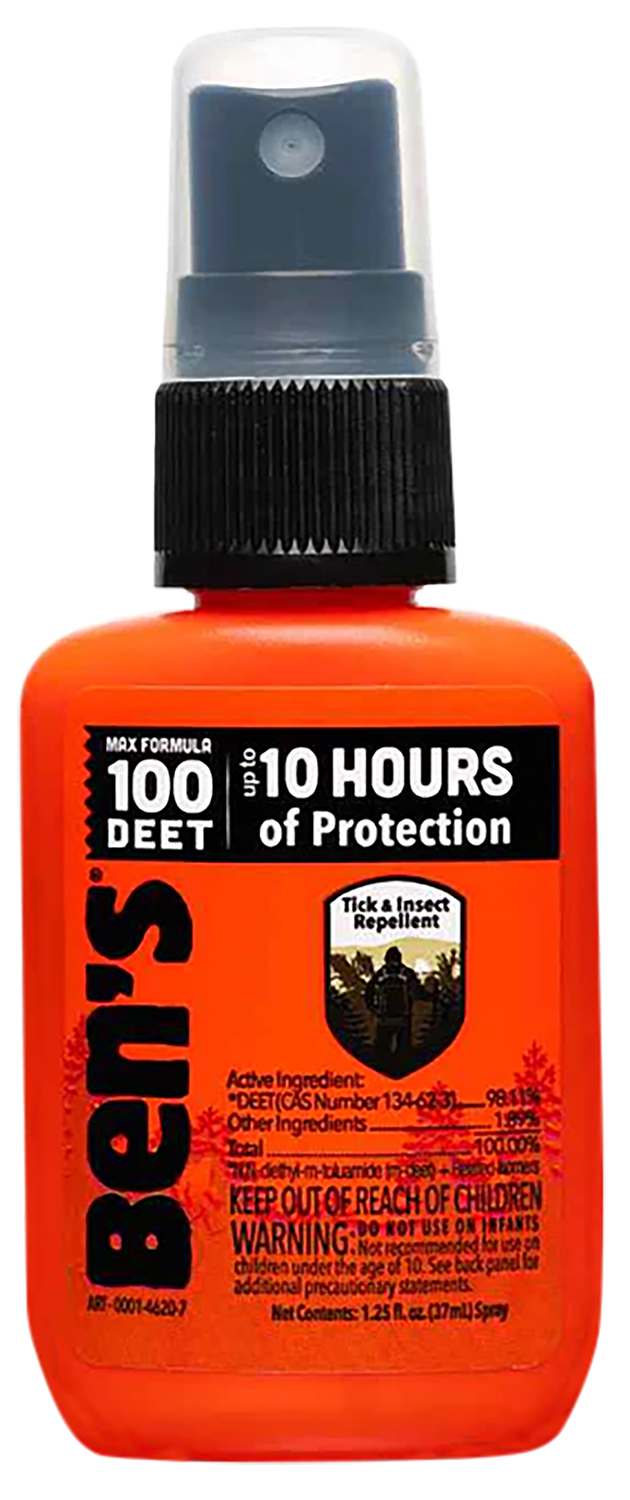Ben's 100 DEET insect repellent spray bottle.