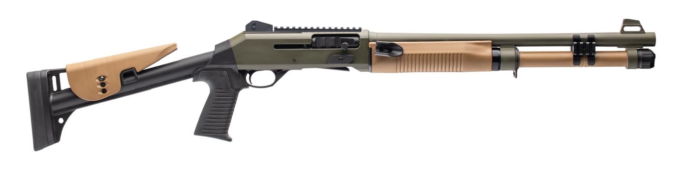 ERMOX XDEFENSE OX 12GA 18.5 TAN ODG X SEMI SG