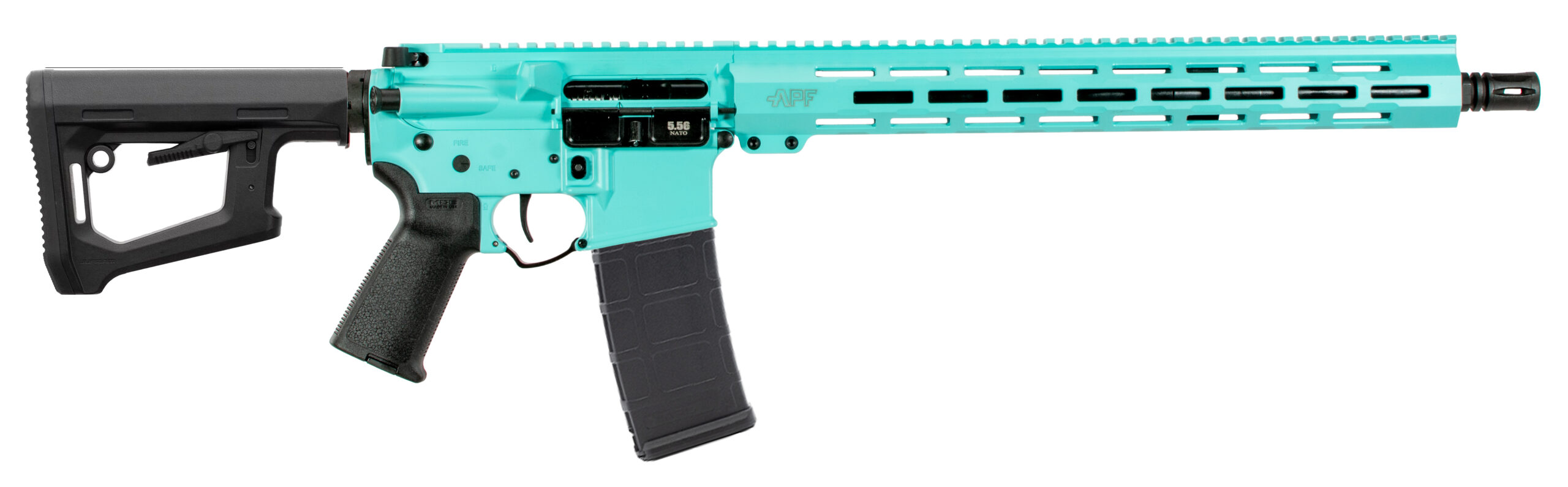 APF 5.56 NATO FURY 16 ROBBINS EGG BLUE MLOK