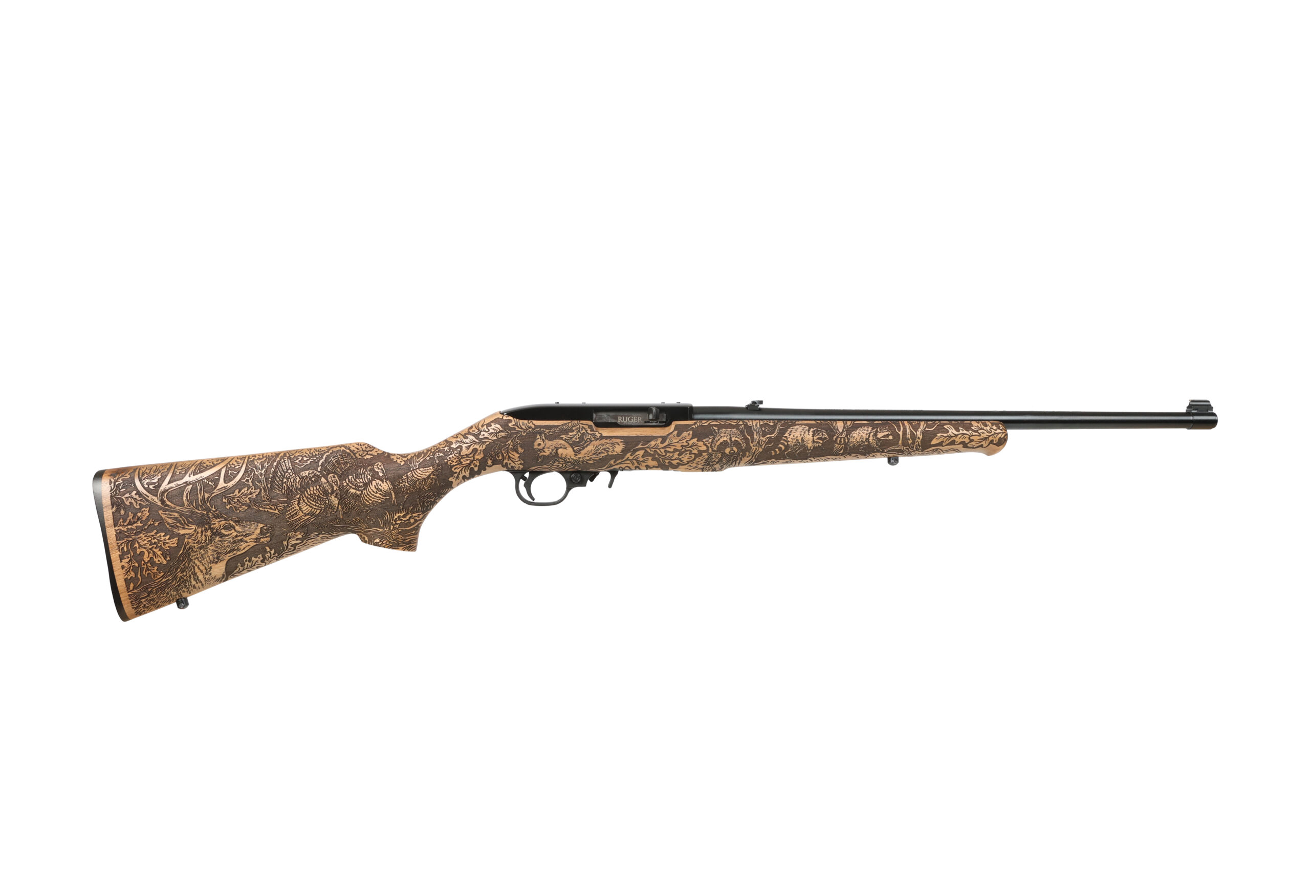 RUGER 10/22 WHTTAIL 22LR BL/WD 18.5"