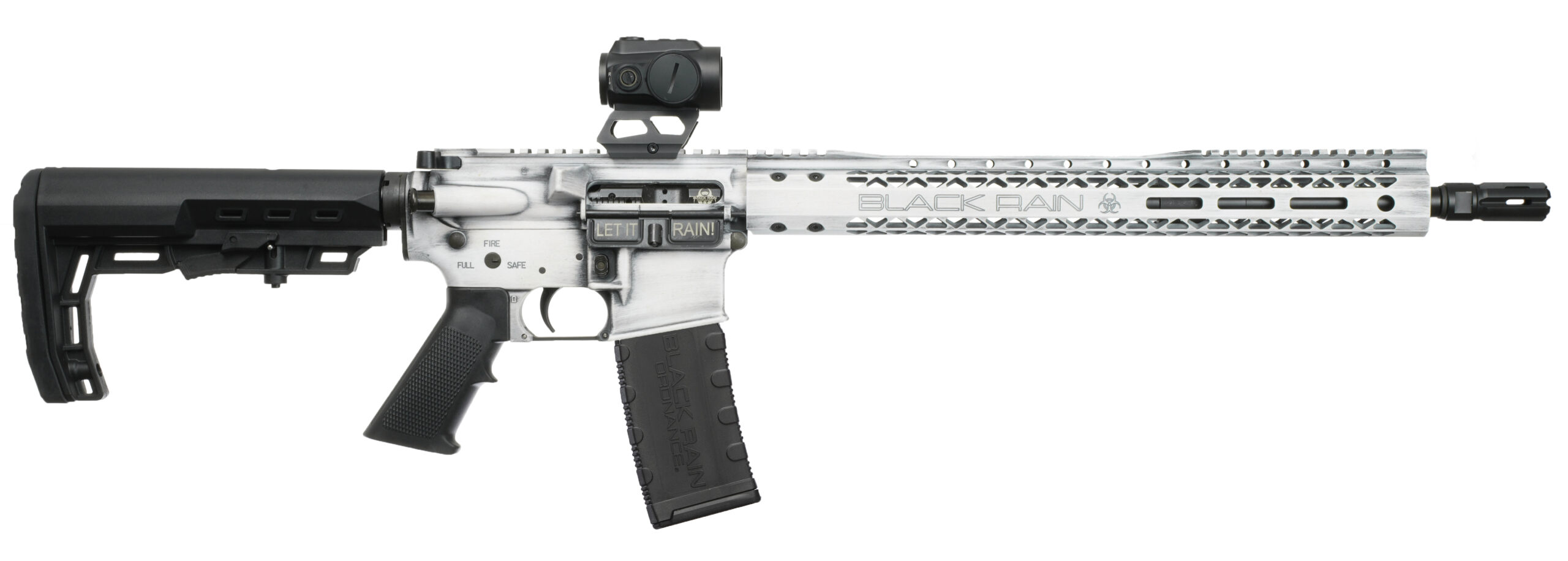 SPEC 15 W RED DOT OPTIC 16 BATTLEWORN WHITE
