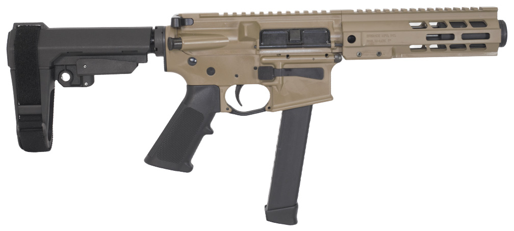 BRIGADE BM-9 9MM 8.5 FDE SBA3 MLOK MINI CAN