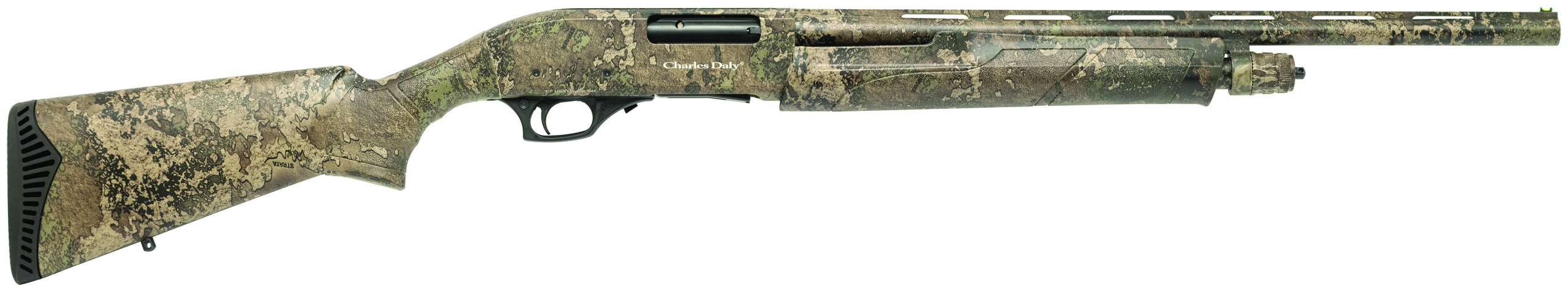Camo shotgun with textured surface design