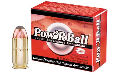 Box of Pow'R'Ball self-defense ammunition with cartridge