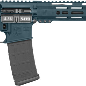 Rifle with a tactical design in gray color