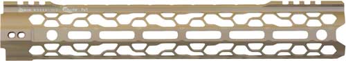 Lightweight modular firearm handguard in tan color