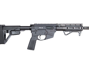 Modern black rifle with adjustable stock.