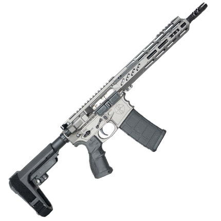 Stylish modern firearm with tactical features.