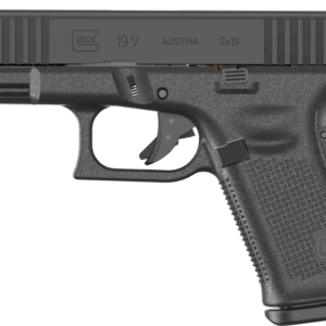 Glock 19 handgun on a white background