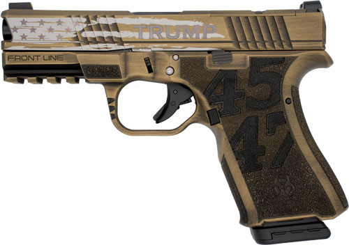 BLACK RAIN FRONTLINE 9MM - PISTOL TRUMP CUSTOM 15RD GOLD