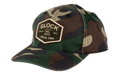 Camo cap with Glock logo and patch.