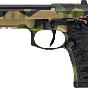 BERETTA 92XI SAO FS 9MM 4.7" - 10RD SPLINTER CAMO 2 MAGS
