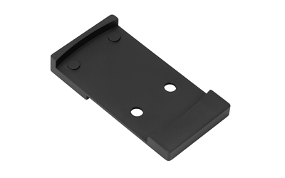 Black mounting plate with two holes