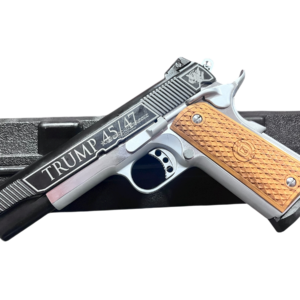 AMERICAN CLASSIC GOVERNMENT 1911 5" 9MM TRUMP 45/47 CHROME/BLACK 8RD