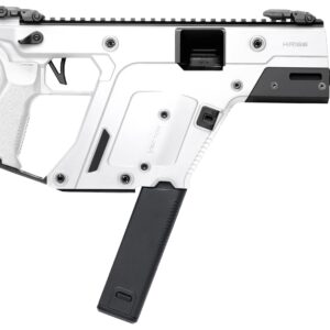 Kriss Vector firearm in white and black.