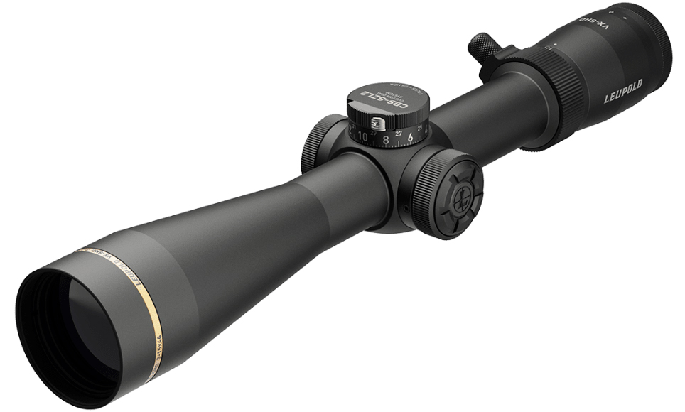 Leupold rifle scope with adjustable magnification.