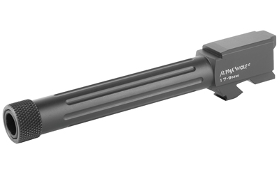 Alpha Wolf 9mm handgun barrel in gray