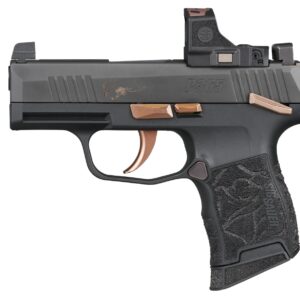SIG P365 handgun with copper accents.