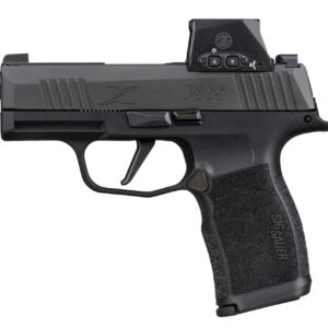 Sig Sauer P365 pistol with red dot sight.