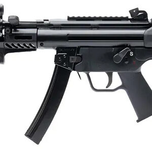 Heckler & Koch MP5 submachine gun in profile view.