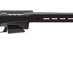 Side view of a modern rifle design.