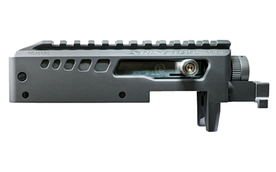 Side view of a tactical rail mount.