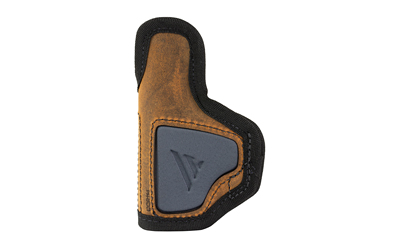 Leather holster for firearm with protective features