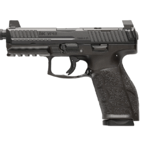 Black handgun model H&K VP9X on white background