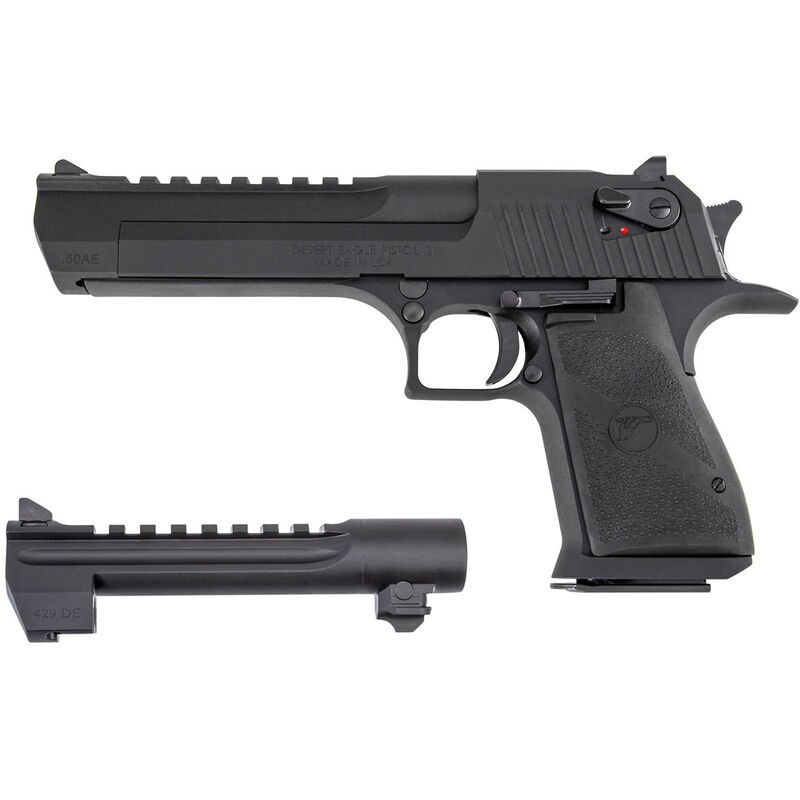 Black Desert Eagle pistol with detachable barrel.