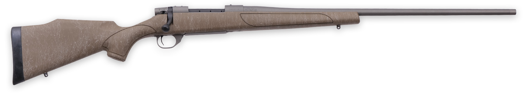 Side view of a modern hunting rifle