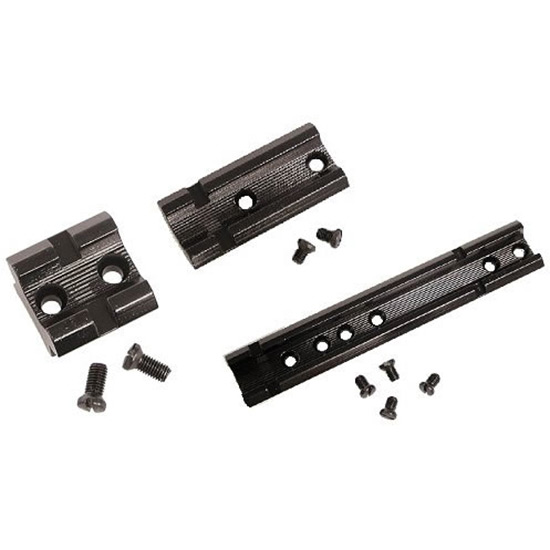 Gun accessory mounting parts with screws.