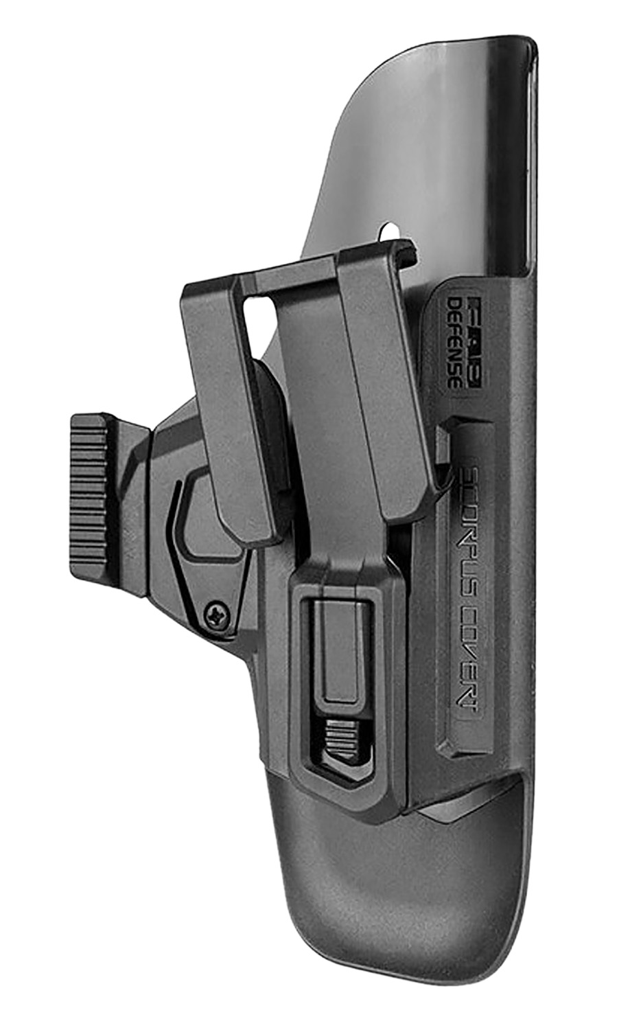 Black holster attachment for firearm security