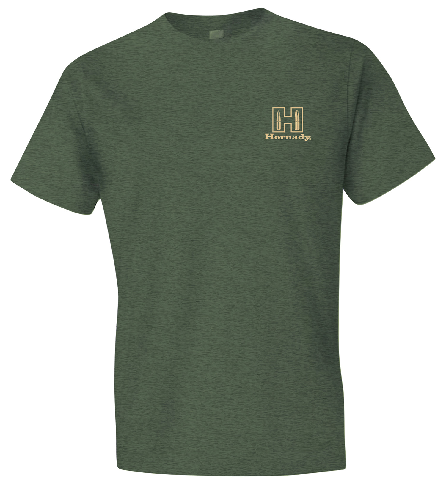 Olive green Hornady branded t-shirt.