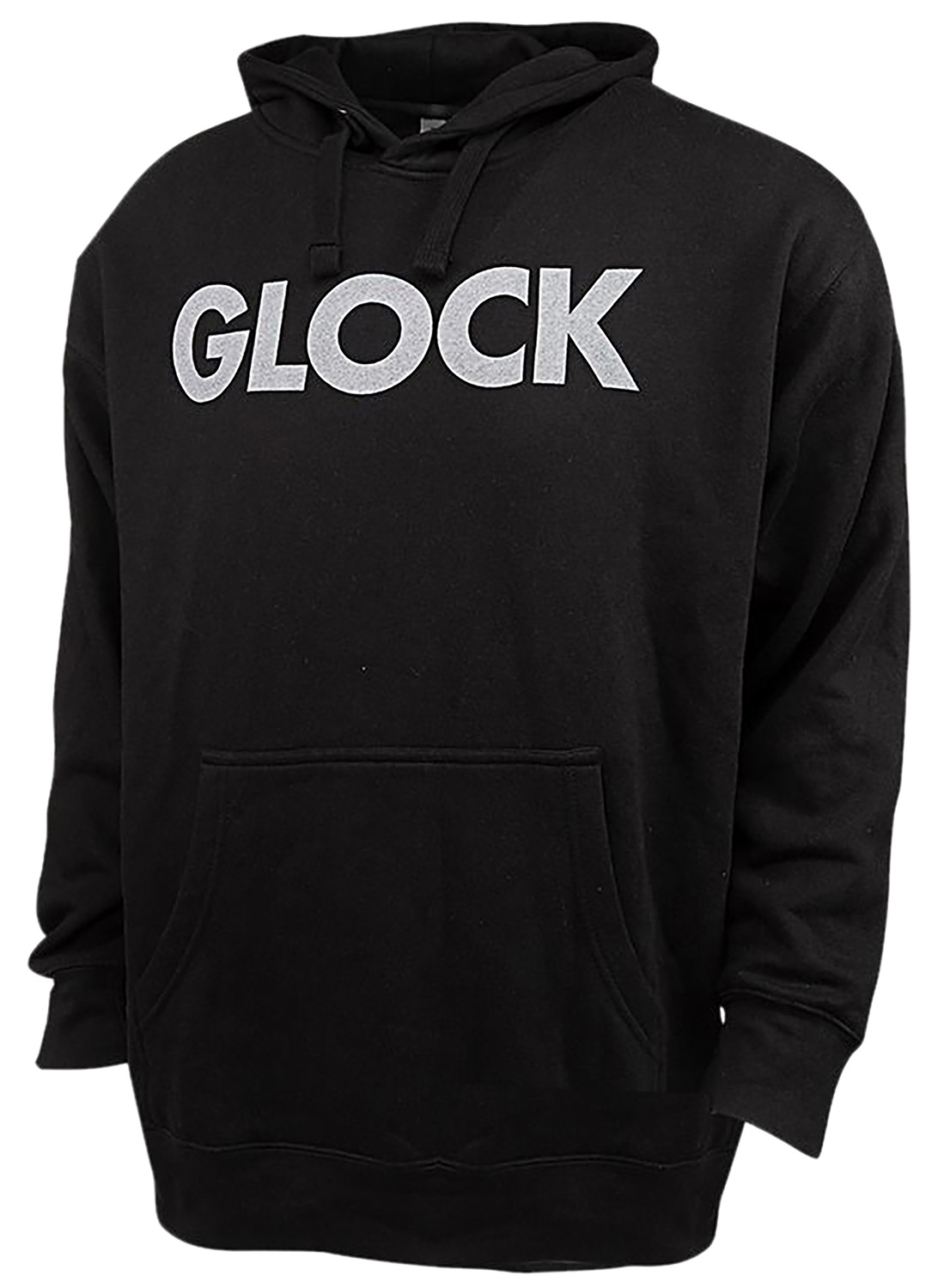 Black hoodie with GLOCK printed on front.