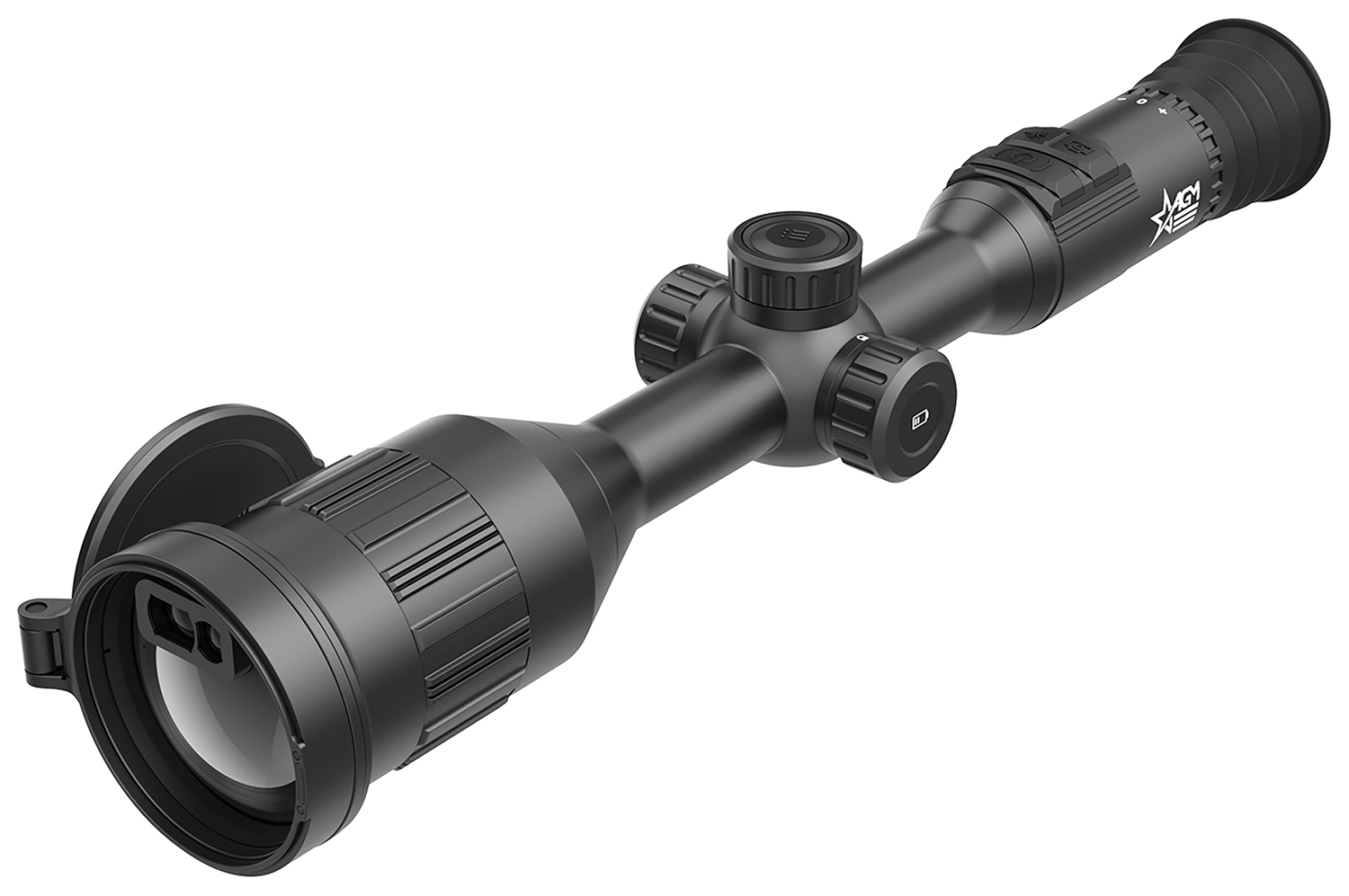 High-quality black rifle scope with adjustable features