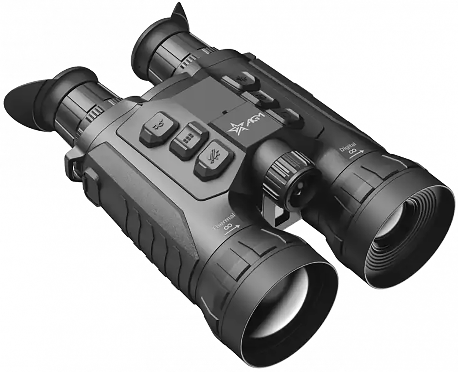 Compact digital thermal binoculars for outdoor use