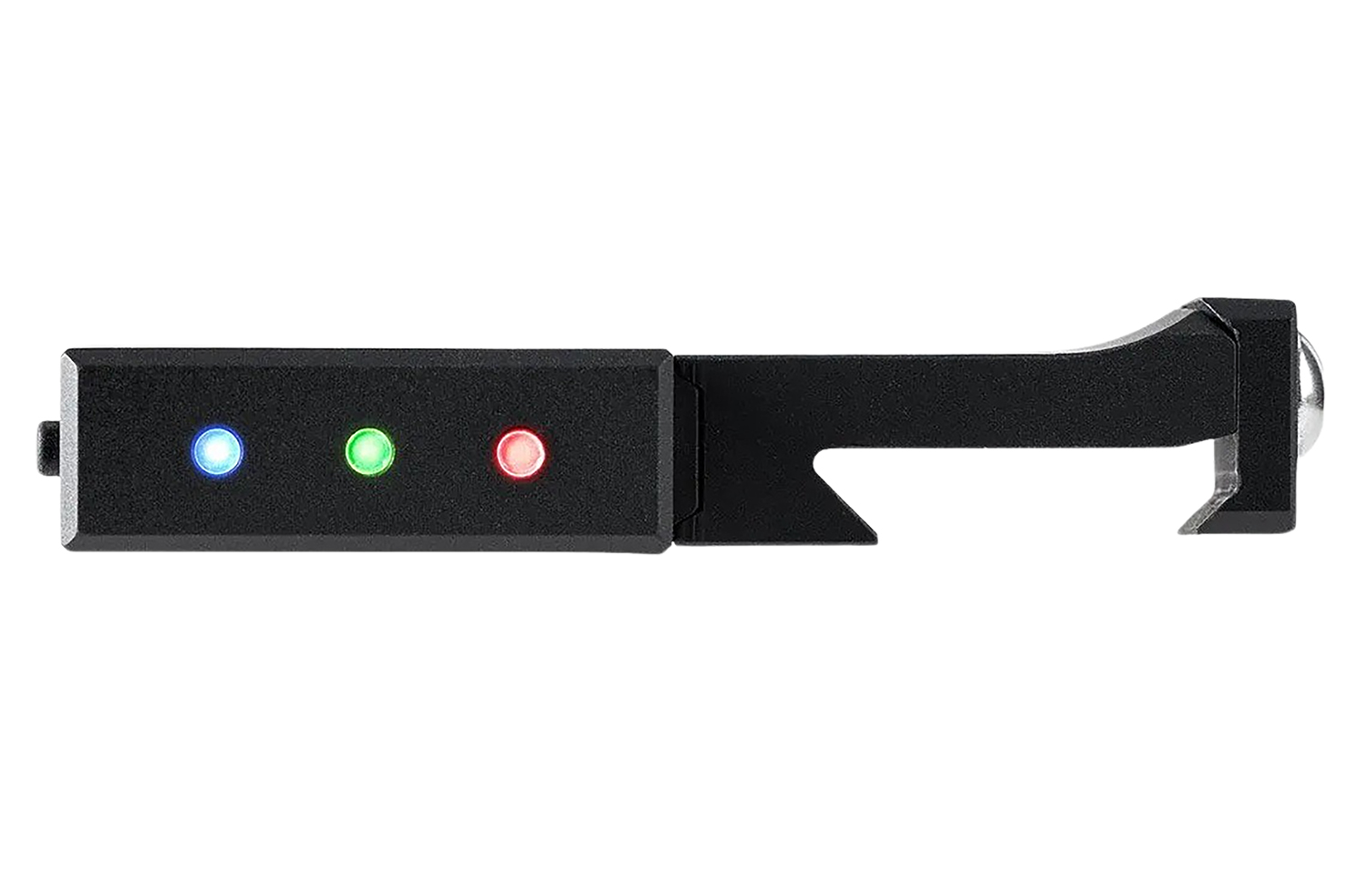 Device with colored indicator lights and hook