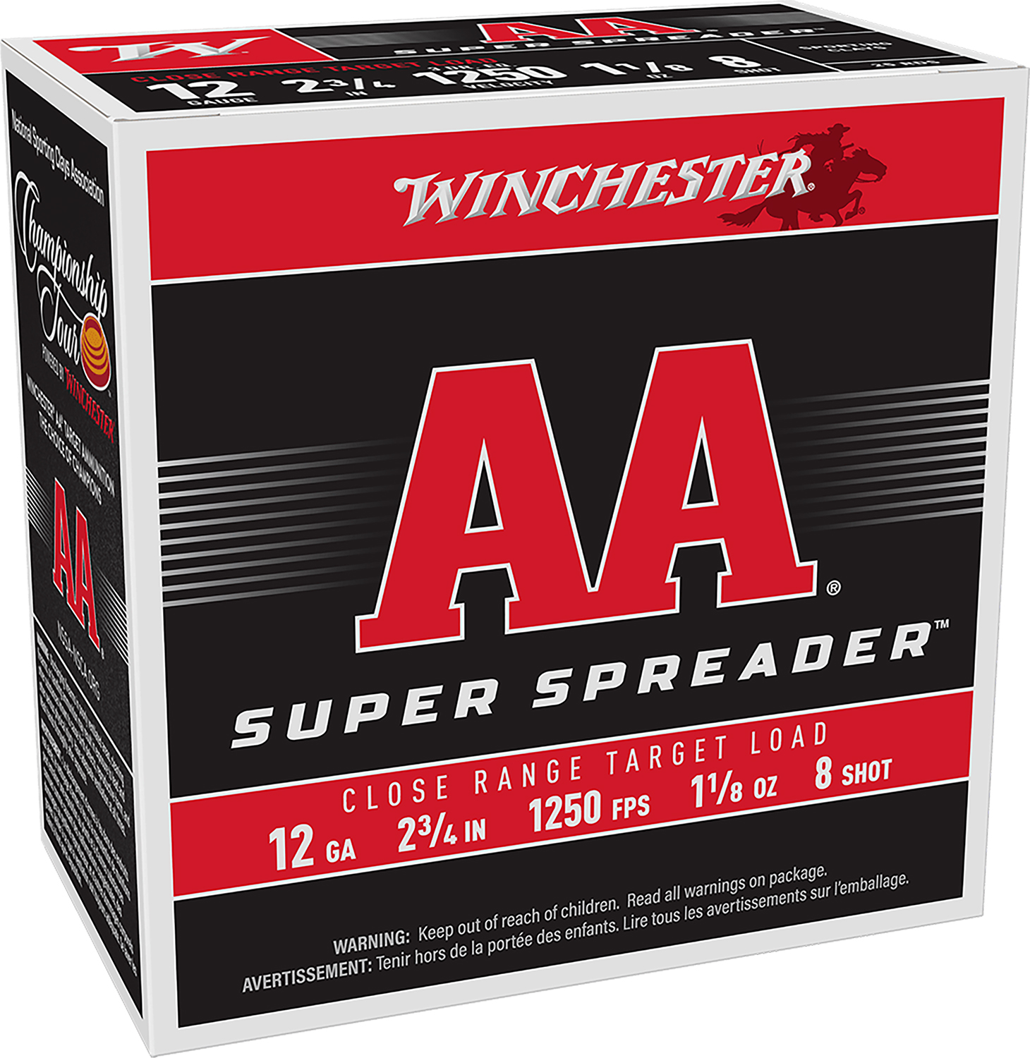 Winchester AA Super Spreader shotgun shell packaging
