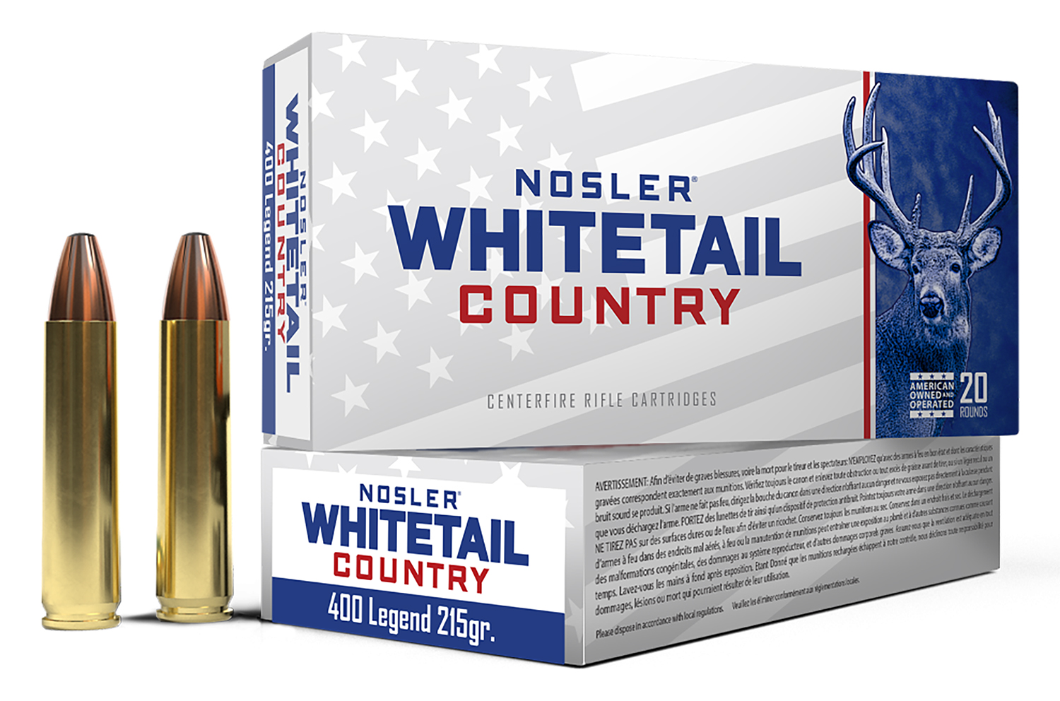 Nosler Whitetail Country 400 Legend rifle cartridges