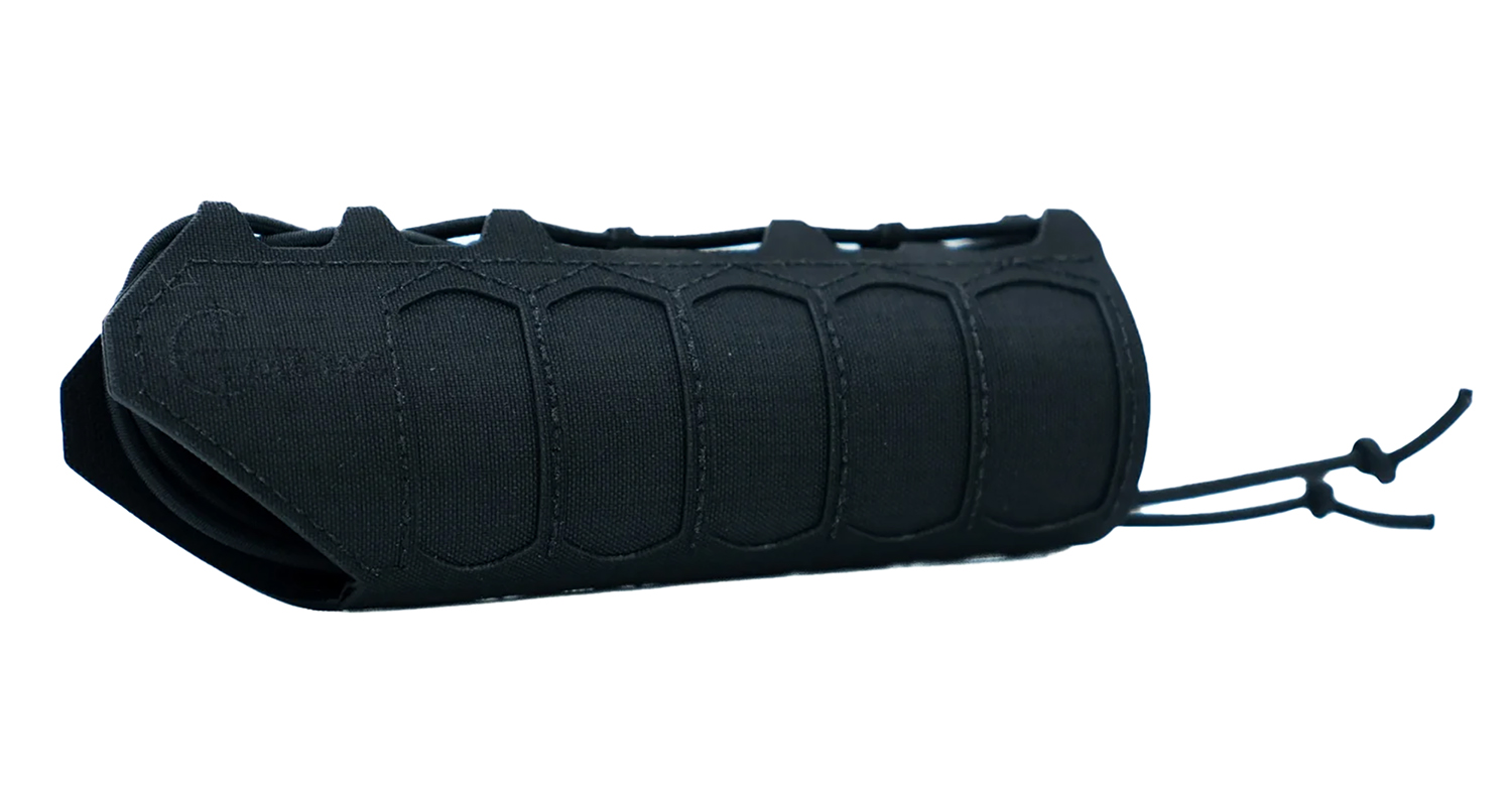 Black tactical gear with flexible design