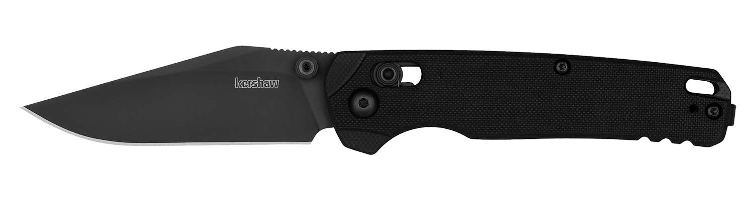 Kershaw folding knife with a black handle.