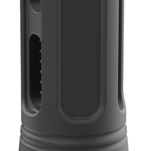 Breek Arms BRK4320 Sentinel Caged Flash Hider Black Nitride Steel 1/2"x28 Threads 223 Cal/5.56mm Compatible w/ Breek-LOK 3QD