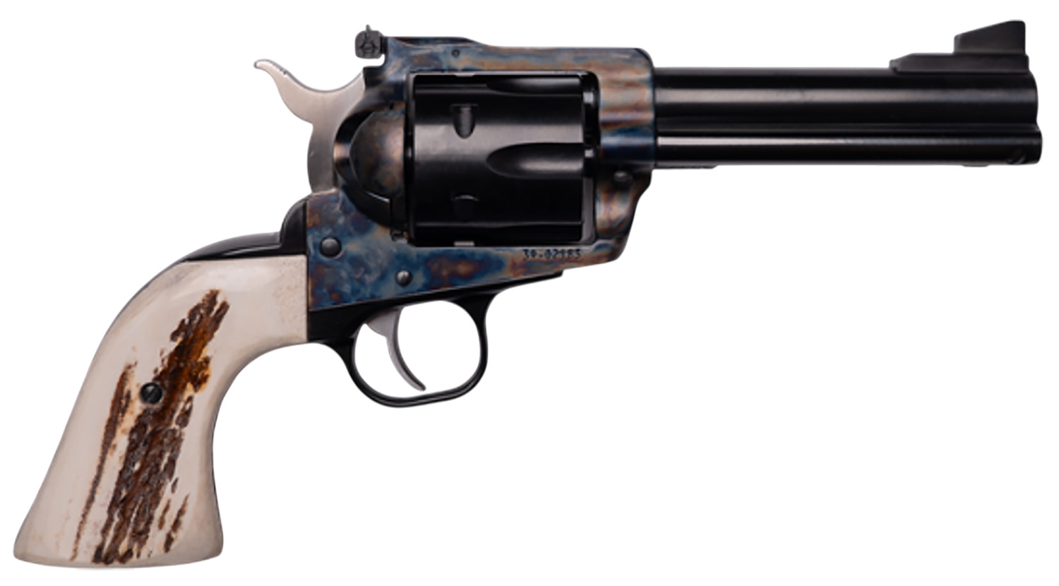 Colt revolver with unique grip and design.