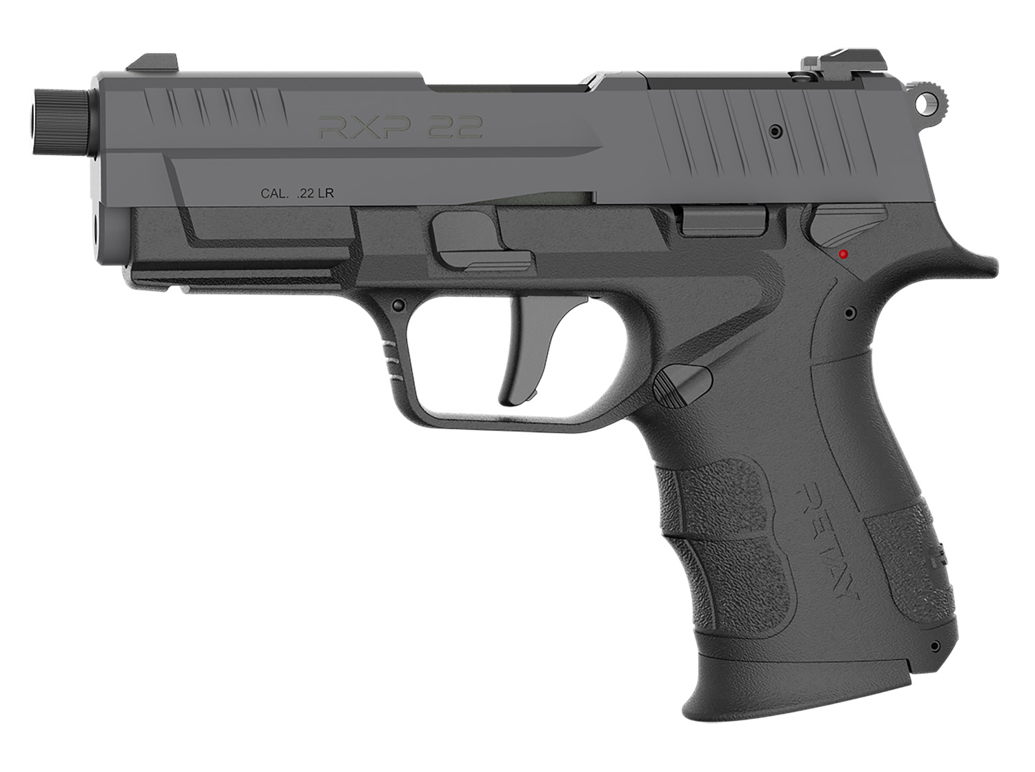 Gray RXP 22 pistol with tactical features.