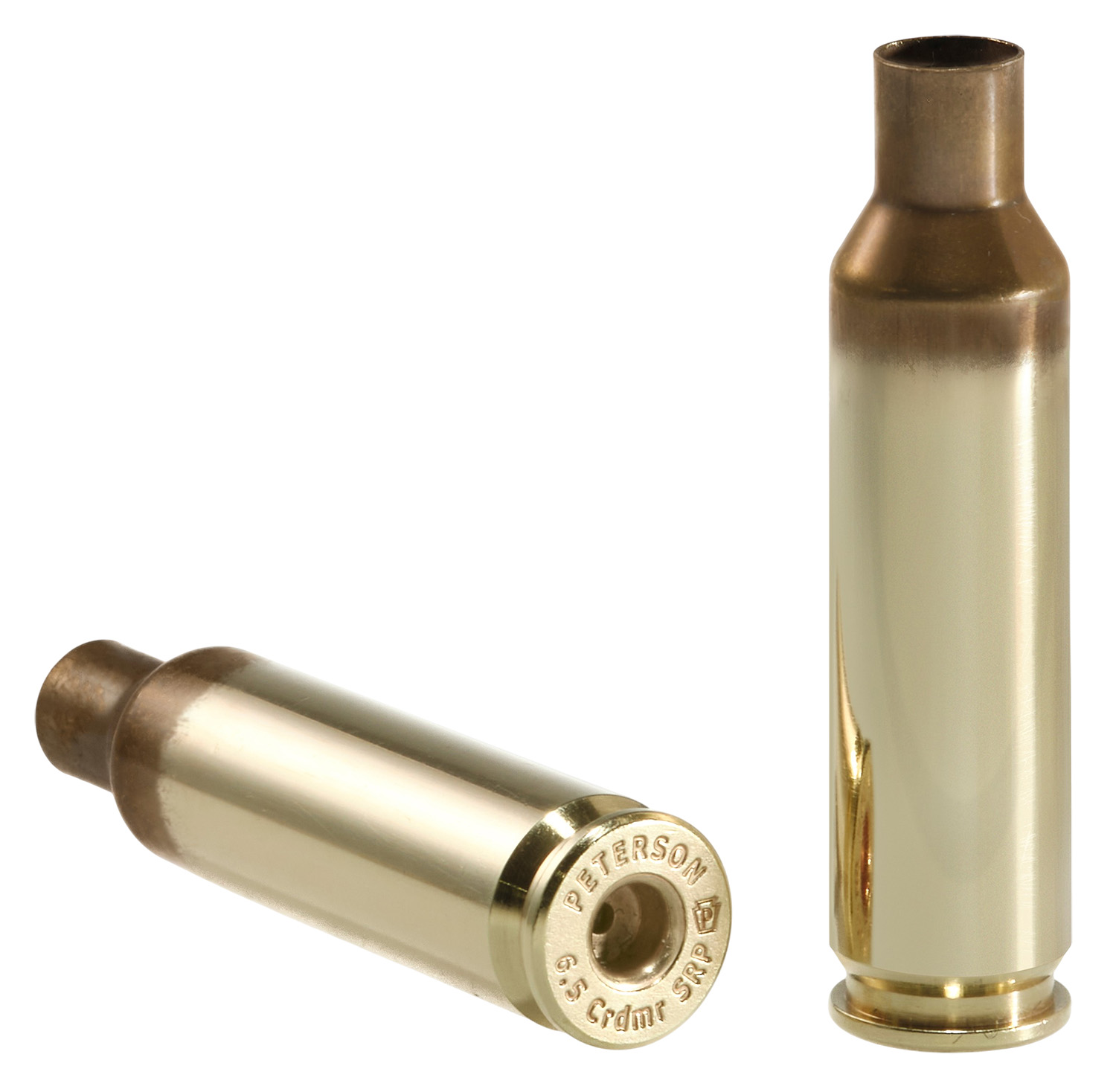 Two high-quality rifle cartridge casings
