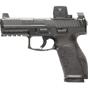 Heckler & Koch VP9X handgun with red dot sight.