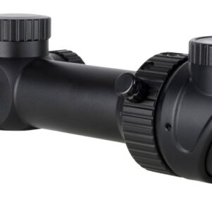 Adjustable black rifle scope with magnification