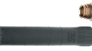 Black cylindrical device with attachment